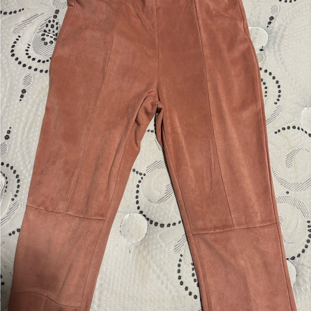 Rust Suede Pants